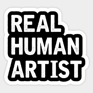 Real Human Artist Sticker